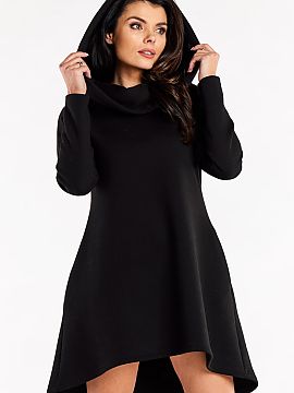 Rochie de zi Infinite You  Rochie lejeră, cu mâneci lungi și glugă, cu buzunare cu glugă în cusăturile laterale. O propunere perfectă pentru fiecare zi.
