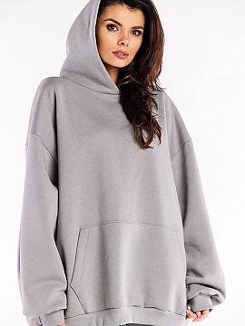 Bluză Infinite You  Hanorac oversize cu mâneci lungi, buzunar cangur și glugă spațioasă.