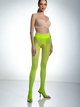 Dresuri Amour  Chiloți clasici semi-mat, netezi, 30 DEN cu croială deschisă.  O centură din dantelă de bun gust pe linia șoldurilor adaugă eleganț�