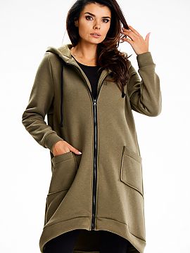 Bluză Infinite You  Hanoracul nostru lung este o combinație de stil și confort. Confecționat din pulover din bumbac moale, acesta garantează durabilitate ș