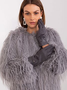 Mănuşi AT  Mănuși elegante pentru femei, realizate dintr-o combinație de două materiale diferite. Degetul mare și degetul arătător cu floare bro