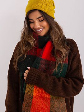 Şapcă AT  Pălărie caldă de iarnă pentru femei din cașmir cu aplicații decorative din pietre de ras.