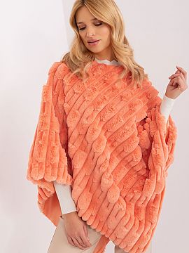 Ponczo AT  Acest poncho este o combinație de stil casual, confort și farmecul unei texturi de țesătură pestriță. Poncho-ul este alegerea perfect