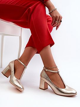 Pantofi dcu toc gros Step in style