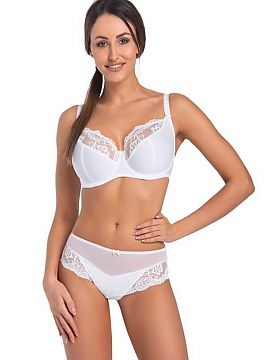 Soft Teyli  Sutienul Exclusive este fabricat din material de înaltă calitate. Are arcuri în cupe, care țin sânii foarte bine. Are două tăieturi, 