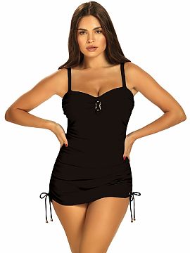 Costum de baie din două piese Barontex  Acest set de plajă la modă și elegant în stil tankini, format dintr-un tricou și un slip, arată superb în persoană. Modelul impresio