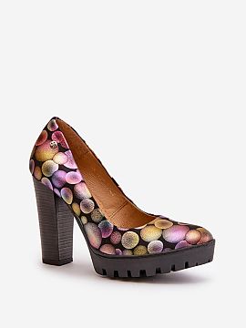 Pantofi dcu toc gros Step in style