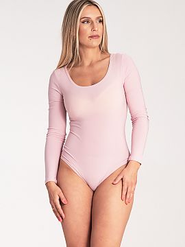 Corset Figl  Body clasic cu mâneci lungi și decolteu tip barcă. Ideal pentru multe stiluri.