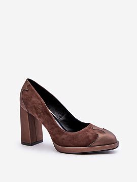 Pantofi dcu toc gros Step in style