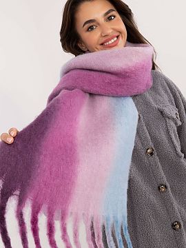 Şal AT  Fular elegant realizat din poliester de înaltă calitate, cu o lungime de 194 cm, cu un model colorat neted, care adaugă eleganță și mo