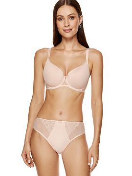 Sutien întărit Gorteks  Verificați sutienul cu sârmă Charme. Cupele fără cusături asigură confortul, iar broderia din centrul cupei adaugă sutienului un car