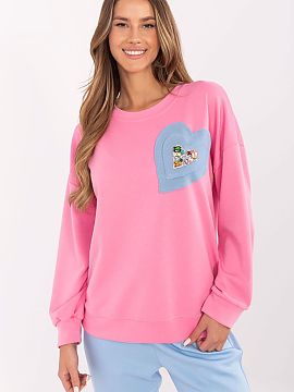 Bluză Italy Moda  Bluza casual pentru femei, purtată peste cap, combinând confortul cu eleganța subtilă. Realizată dintr-o amestec moale și plăcut la a