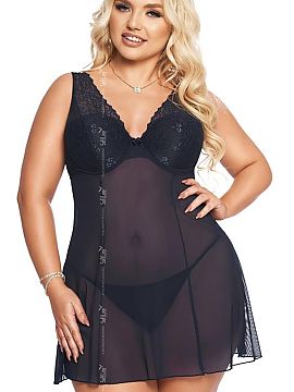 Lenjerie sexy completă SoftLine Collection  Tricou senzual de noapte? Cu plăcere! Dar asta nu este tot, diminețile în aceasta vor fi la fel de îmbietoare. Îți poți imagina privi