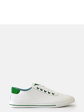 Tenişi Solea  Tenisii Adidas Ruala perforați albi sunt încălțămintea perfectă pentru zilele calde. Au vârful rotund și sunt confecționați din ca