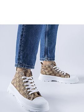 Tenişi Solea  Tenisii maro decorate cu monograma Terenzio sunt o propunere excelentă pentru zilele de vară. Datorită tocului mediu sunt confortabile ch