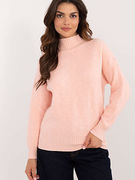 Pulover AT  Un pulover casual cu guler înalt, ideal pentru zi de zi și pentru muncă. Realizat dintr-o combinație de acril și poliester, garantează