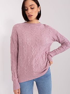 Pulover AT  Puloverul de damă purtat pe cap este o alegere excelentă pentru fiecare zi. Gulerul rotund clasic și mânecile lungi asigură confortul �