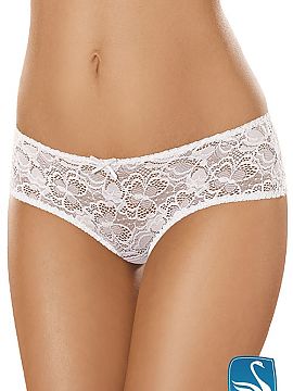 Pantaloni scurţi Gabidar  Pantaloni scurți sexy de tip slip, confecționați din dantelă de bumbac de cea mai bună calitate, cu model floral. Acestea aderă perfec