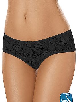 Pantaloni scurţi Gabidar  Pantaloni scurți sexy de tip slip, confecționați din dantelă de bumbac de cea mai bună calitate, cu model floral. Acestea aderă perfec