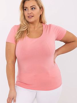 T-shirt marime plus Relevance  Tricou de damă de mărime mare în stil casual este un element atemporal al garderobei, care combină confortul cu simplitatea. Realizat di