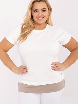 bluză plus size Relevance  Această bluză de mărime mare zilnică este o combinație perfectă de confort și stil casual. Realizată dintr-un material extrem de moa