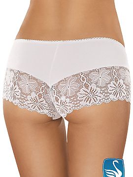 Pantaloni scurţi Gabidar  Pantaloni scurți senzaționali, confecționați din bumbac moale cu adaos de fibre elastice. Picioarele sunt finisate cu dantelă fermecăt