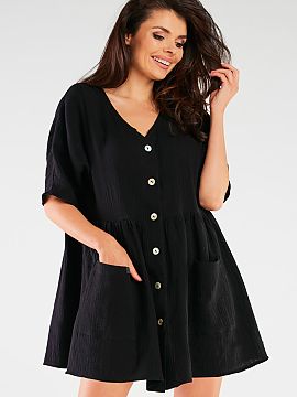 Rochie de zi Infinite You  Rochia clasica este alegerea perfecta pentru femeile care apreciaza un stil casual. Croiala aminteste de o camasa, ceea ce face intreaga tin