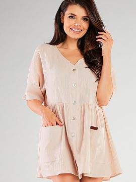 Rochie de zi Infinite You  Rochia clasica este alegerea perfecta pentru femeile care apreciaza stilul casual. Croiala aminteste de o camasa, ceea ce o face extrem de e
