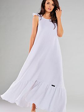 Rochie de zi Infinite You  Rochie lungă creată pentru iubitoarele de stilizări romantice și confortabile în același timp. Modelul se lărgește în partea de jos