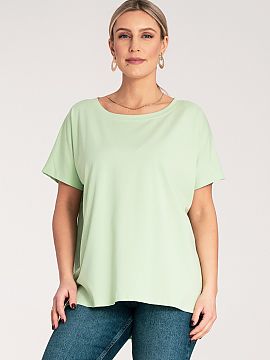 Tricou Figl  Tricou de damă cu mâneci scurte și decolteu rotund.