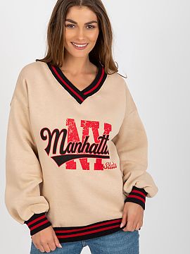 Bluza Ex Moda  Bluza de damă la modă și confortabilă în stil casual este alegerea ideală pentru fiecare zi. Confecționată dintr-o combinație moale