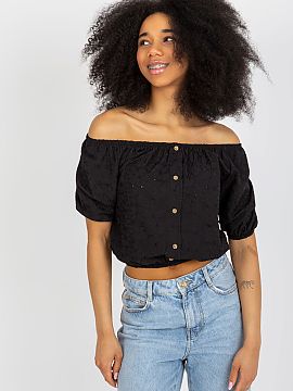 Bluzka Lakerta  Bluza zilnică în stil boho, ideală pentru zilele de vară și pentru stilizările feminine și relaxate. Realizată din bumbac natural ș