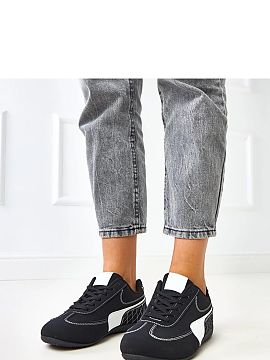 Pantofi de sport Solea  Pantofi sport cu accente albe sunt o alegere la modă și confortabilă pentru ținutele urbane de zi cu zi. Realizați din piele ecologică