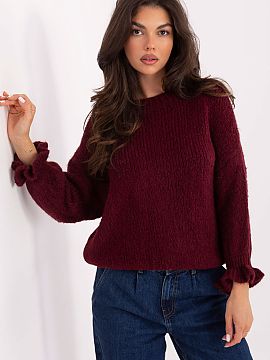 sweter Italy Moda  Stilat pulover de damă cu caracter casual, perfect pentru ziua de zi și pentru muncă. Realizat dintr-o amestecătură de înaltă calitat