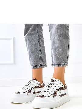 Pantofi de sport Solea  Pantofi sport moderni cu un design scăzut, care se remarcă prin inserții elegante de panteră. Realizați din piele ecologică, aceștia 