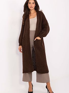 Kardigan Italy Moda  Un cardigan lung casual pentru femei, ideal pentru zi de zi și pentru muncă. Realizat dintr-o amestecătură moale și plăcută la atinge