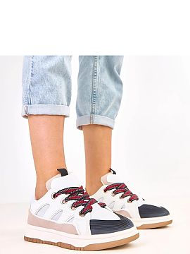 Pantofi de sport Solea  Pantofi sport cu șireturi groase sunt un model la modă și confortabil pentru uzul zilnic. Realizați din piele ecologică, aceștia combi