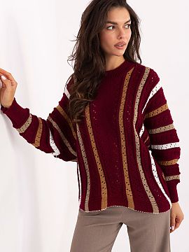 sweter Factory Price  Pulover damă oversize cu un caracter casual, ideal pentru ocazii de zi cu zi. Realizat din acril, oferă căldură și confort. Model de lu