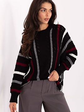 sweter Factory Price  Pulover de damă oversize cu un caracter casual, ideal pentru ocazii de zi cu zi. Realizat din acril, asigură căldură și confort la purt