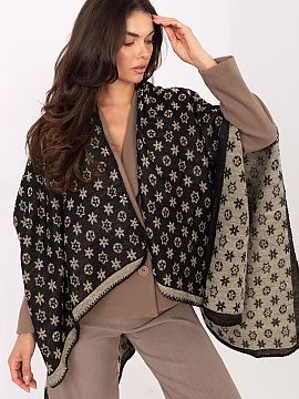 Ponczo Factory Price  Poncho elegant cu un design interesant, care va adăuga caracter oricărei ținute. Croiala lejeră îl face extrem de confortabil și potri