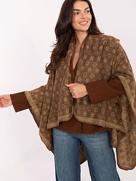 Poncho Factory Price  Poncho elegant cu un imprimeu interesant, care va adăuga caracter fiecărei stilizări. Croiala lejeră face ca acesta să fie extrem de co