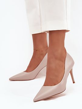 Pantofi cu toc subţire (stiletto) Step in style  Pantofi cu toc pentru femei din piele ecologică sunt o clasă într-o interpretare elegantă, care se potrivește atât pentru uzul zilnic,