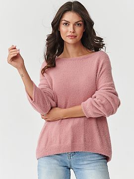 sweter Makadamia  Pulover damă realizat în întregime din poliamid este o propunere care combină designul modern cu confortul extraordinar. Materialul moal