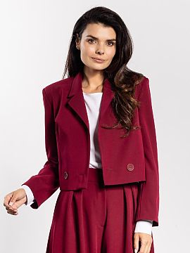 Sacou awama  O geacă elegantă cu croială lejeră combină clasicul cu caracterul modern. Croiala mai scurtă conferă lejeritate, iar închiderea cu d