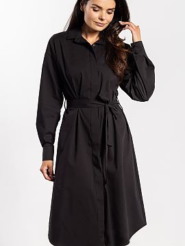 Rochie de zi awama  Rochia midi cu croială cămașă combină clasicul cu confortul. Linia simplă cu nasturi pe toată lungimea o face potrivită pentru multe