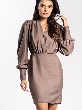 Rochie elegantă awama  Rochia mini cu croială elegantă este o alegere excelentă pentru ocazii festive. Partea de sus ajustată cu un decolteu în formă de V ac