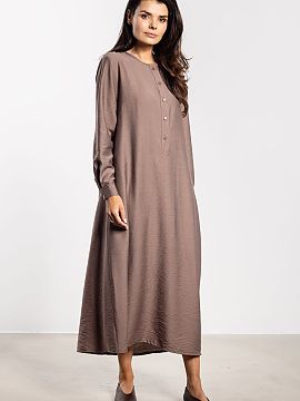 Rochie de zi awama  Rochia maxi cu croială simplă A îmbină eleganța cu confortul de zi cu zi. Lungimea până la glezne subțiază delicat silueta, iar cro