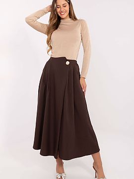 spódnica Rue Paris  Fusta midi eleganta este o combinație perfectă între clasic și confort, ideală pentru zi de zi, la birou sau la ocazii mai formale. Rea