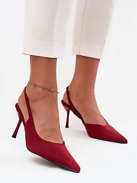 Pantofi cu toc subţire (stiletto) Step in style  Tocuri elegante pentru femei realizate dintr-un material textil de înaltă calitate sunt quintesența eleganței feminine. Modelul cu călc