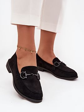 Mocasini Step in style  Mocasini de damă confecționați din piele ecologică sunt o propunere clasică într-o ambalare elegantă. Așezați pe un toc plat, aceș